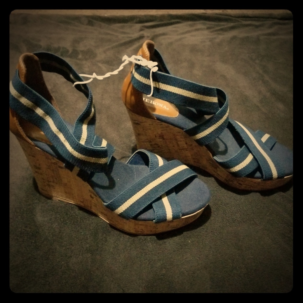 Strappy wedges